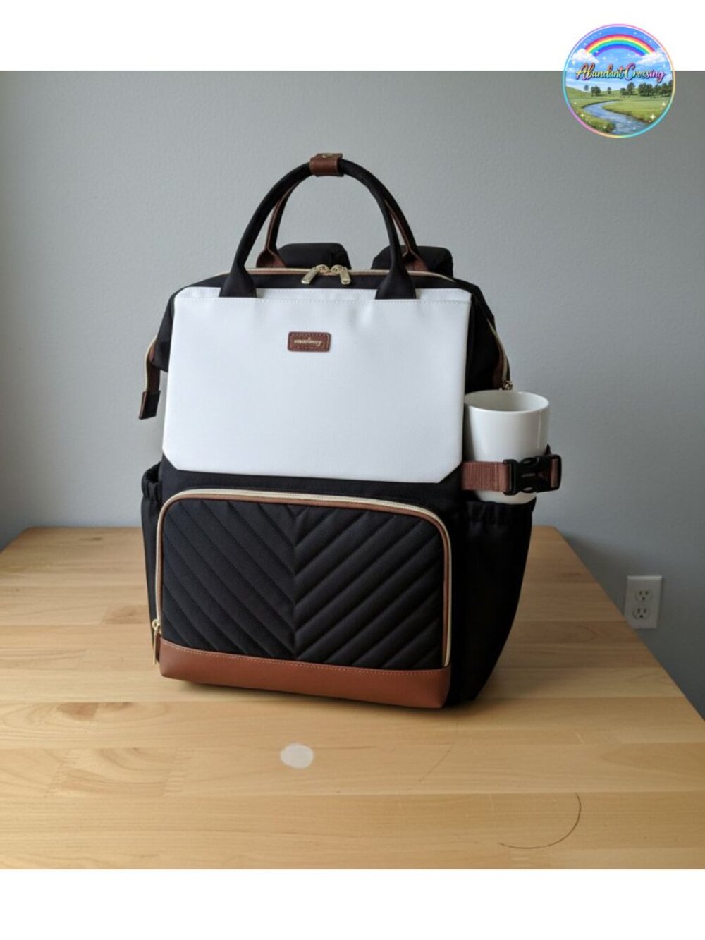 VANKANY Laptop Backpack for Women with USB Port & Cup Holder